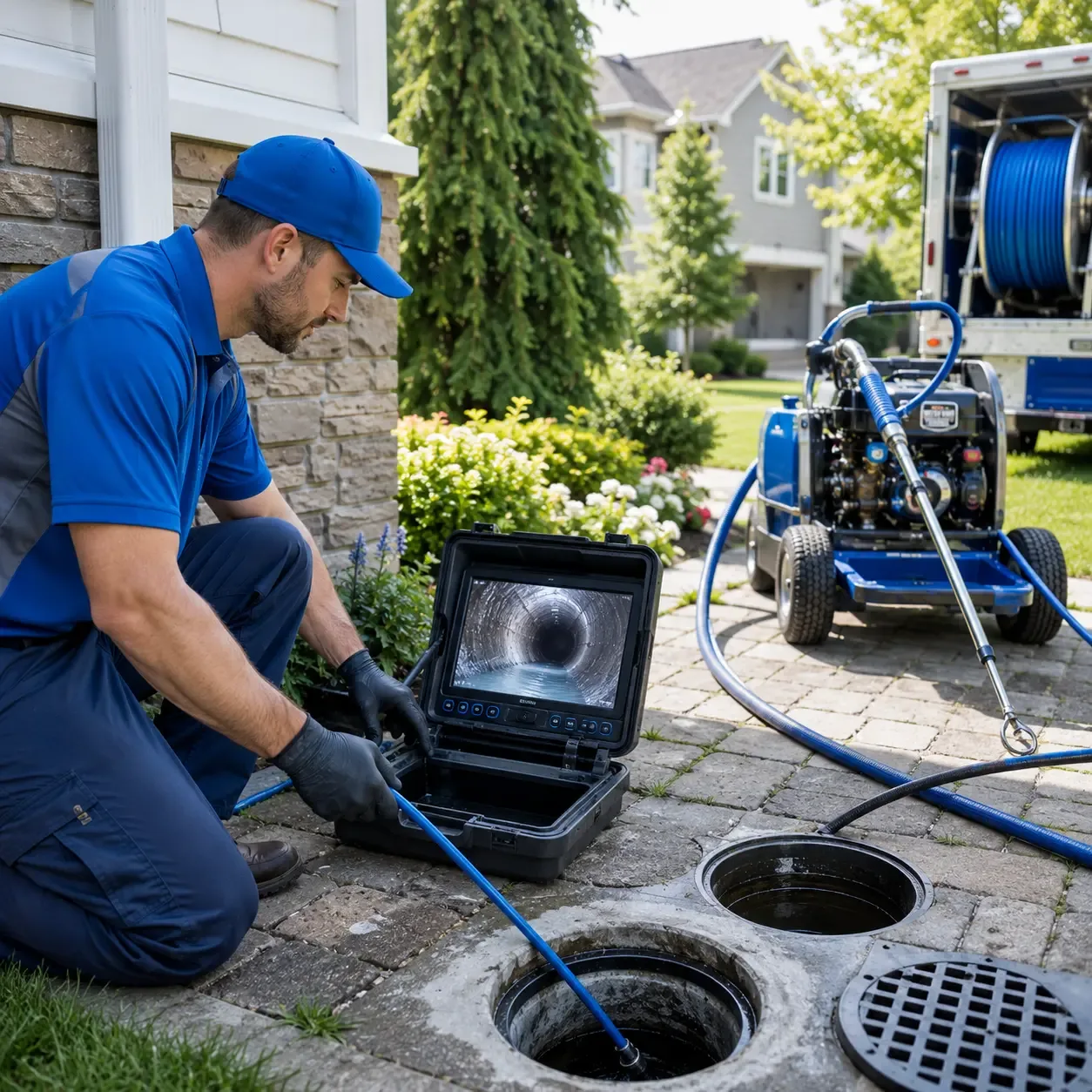Outdoor drain cleaning professionals serving Rubicon, WI