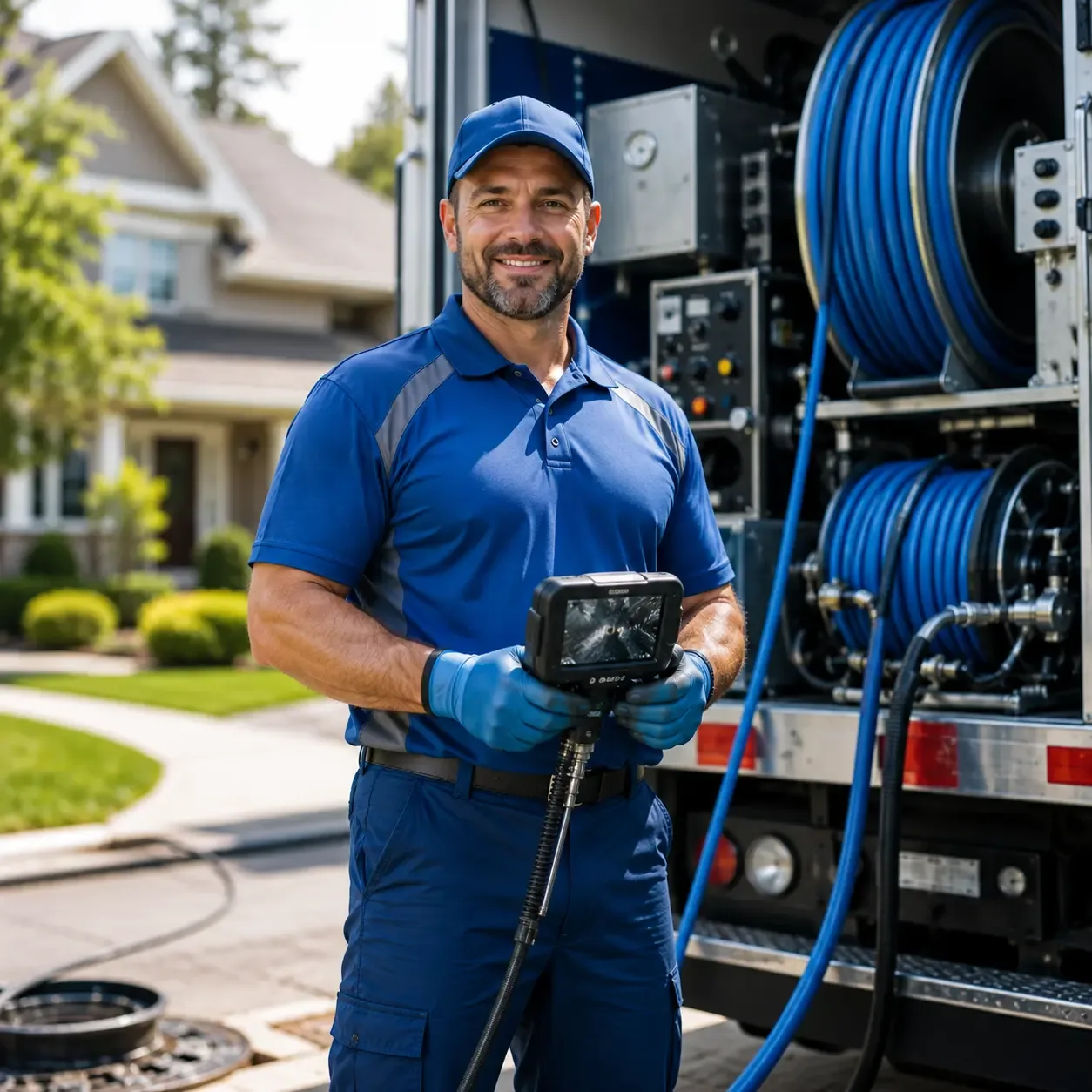 Local outdoor drain cleaning specialists in Rubicon, WI